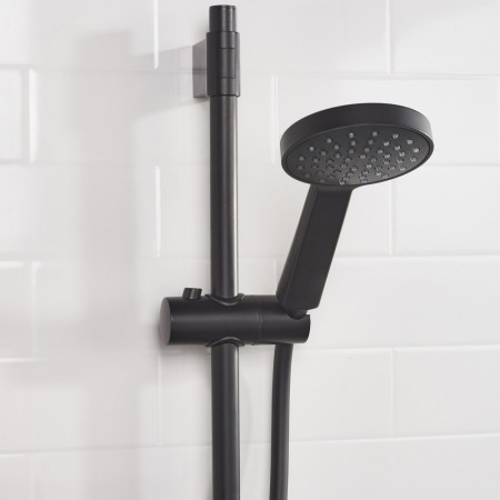 NZA SHXAR BLK Bristan Onza Thermostatic Black Exposed Shower Handset Switched Off