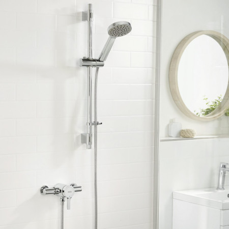 NZA SHXAR C Bristan Onza Thermostatic Chrome Exposed Shower Switched Off