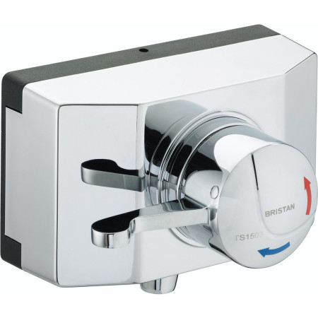 OP TS1503 SCL C Bristan Opac Exposed Shower Valve with Lever Handle & Shroud