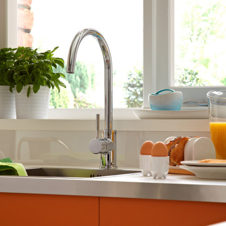 PSTEFSNKC Bristan Pistachio Easyfit Single Lever Sink Mixer Lifestyle