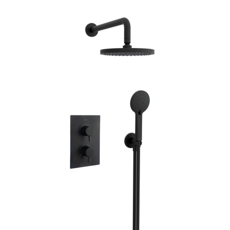 Bristan Prism Black Concealed Shower Pack with Fixed Head and Handset