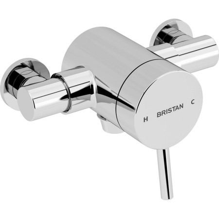 PM2 SQSHXVO C Bristan Prism Exposed Sequential Chrome Bottom Outlet Shower Valve