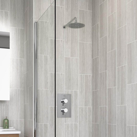 PRISM SHWR PK Bristan Prism Recessed Dual Control Bath and Shower Pack Lifestyle