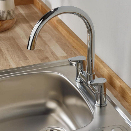 QST DSM C Bristan Quest Deck Sink Mixer Kitchen Setting