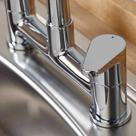 QST DSM C Bristan Quest Deck Sink Mixer Lever Handle Close Up