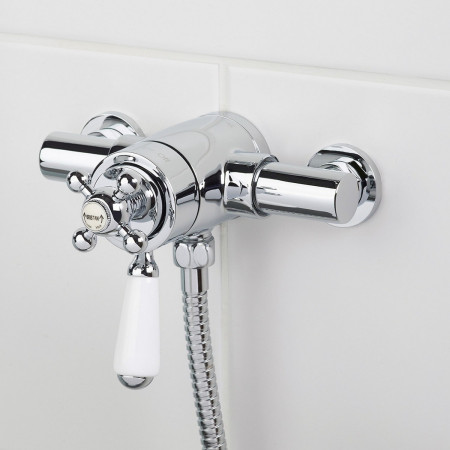 R2 SHXAR C Bristan Regency Dual Control Thermostatic Shower & Riser Rail Exposed Valve