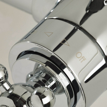 R2 SHXRR C Bristan Regency Dual Control Thermostatic Shower and Rigid Riser Rail Temperature Control