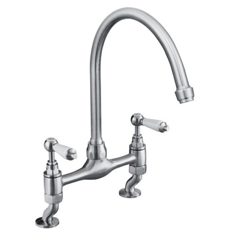 Bristan Renaissance Bridge Sink Mixer in Nickel