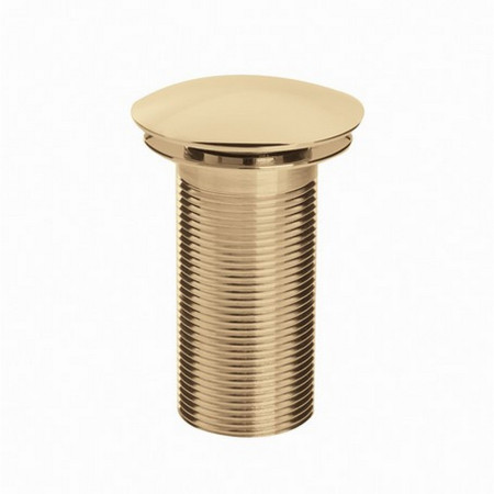 W BASIN05 G Bristan Round Clicker Basin Waste with Clicker RD Gold Plated Unslotted