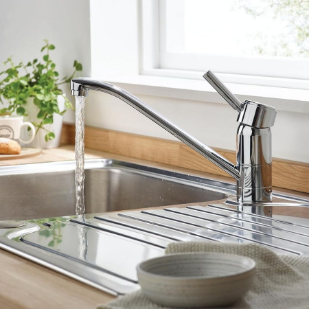 RU SNK EFC Bristan Ruby Easyfit Monobloc Chrome Kitchen Sink Mixer Tap Lifestyle