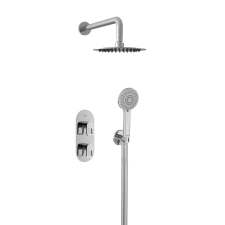 Bristan Saffron Chrome Concealed Dual Control Two Outlet Shower Pack