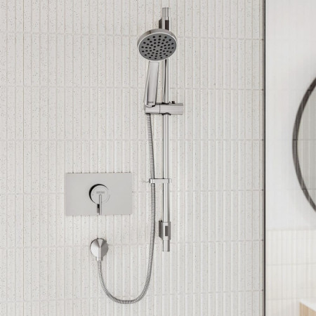 SOQ3 SHCAR C Bristan Sonique3 Thermostatic Chrome Concealed Shower Front View