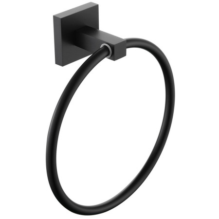 Bristan Square Towel Ring Black