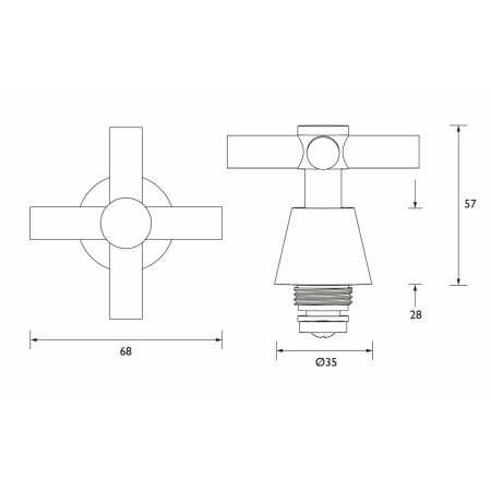 Bristan Tap Reviver with Crosshead Handles