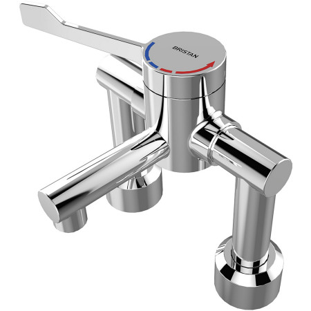 Bristan Thermostatic Deck Mounted TMV3 Mixer Tap Chrome