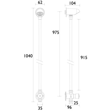 MEFC-PAK Bristan Timed Flow Exposed Mixer Shower with Fixed Head (2)