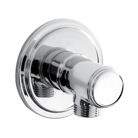 Bristan Traditional Rounded Chrome Shower Wall Outlet