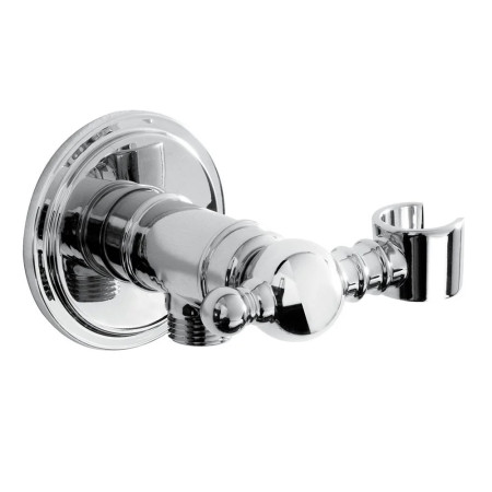 Bristan Traditional Rounded Wall Outlet with Handset Holder