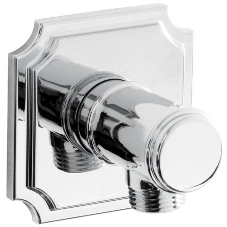 TDARM WOSQ03 C Bristan Traditional Squared Chrome Shower Wall Outlet