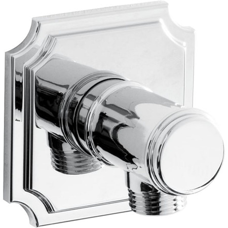 Bristan Traditional Squared Chrome Shower Wall Outlet