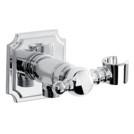 Bristan Traditional Squared Wall Outlet with Handset Holder