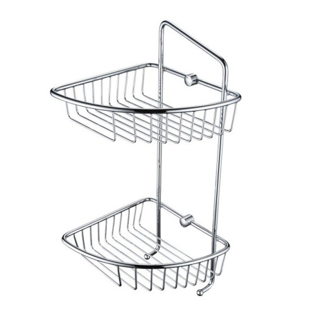 Bristan Two Tier Wall Fixed Wire Basket