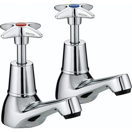 Bristan X Head Basin Taps in Chrome