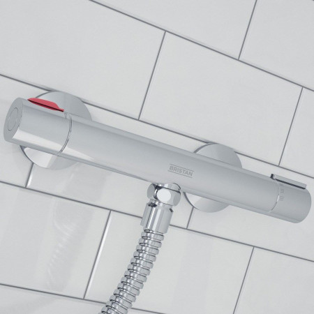 ZISHXSMCTC Bristan Zing Cool Touch Bar Mixer with Standard Connections Bar Valve Closeup