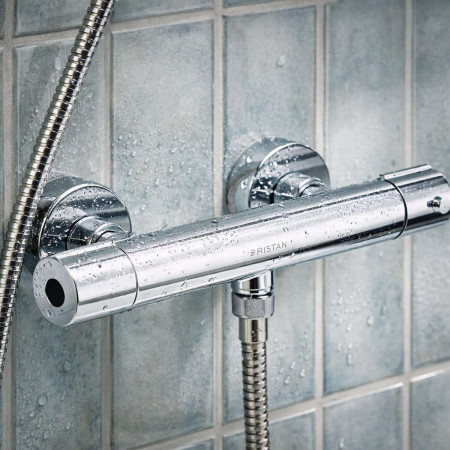 ZI SHXSMCTFF C Bristan Zing Thermostatic Exposed Mixer Shower with Fast Fit Connections Exposed Valve