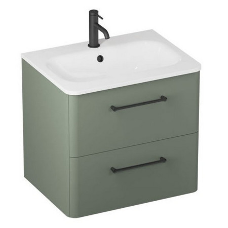 C60DDG/CAM601TH Britton Camberwell 600mm Earthly Green Double Drawer Unit (3)