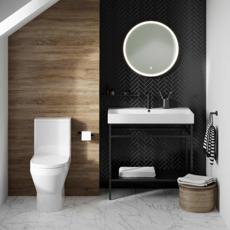 Britton Curve2 Rimless Close Coupled WC and Cistern Frame Lifestyle