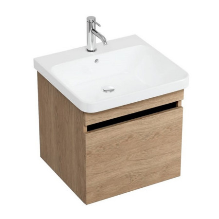 Britton Dalston 500mm Golden Oak Wall Hung Vanity Unit with Basin