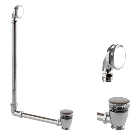 Britton Exposed Bath Overflow and Click Clack Waste