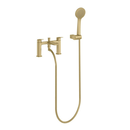 Britton Greenwich Bath Shower Mixer 2TH Brushed Brass
