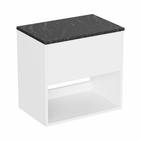 HK6000DWG/HK6100 Britton Hackney Gloss White 600mm Wall Hung Vanity Unit with Worktop (2)