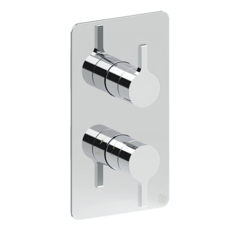Britton Hoxton 2.0 Chrome Thermostatic Shower Mixer with Diverter