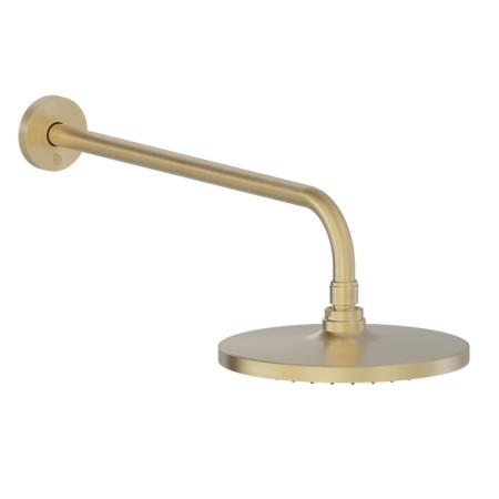 Britton Hoxton 2.0 Rain Shower Head and Arm Brushed Brass