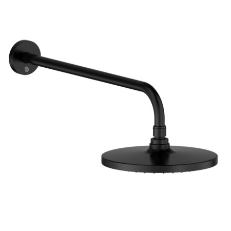 Britton Hoxton 2.0 Rain Shower Head and Arm Matt Black