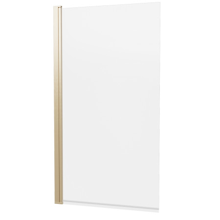 Britton Hoxton 6 Brushed Brass 1500 x 800mm Hinged Bath Screen