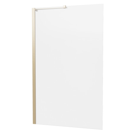 Britton Hoxton 6 Brushed Brass 1500 x 900mm Fixed Bath Screen