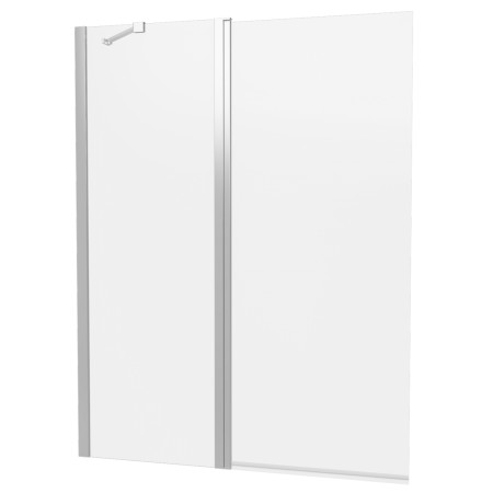 Britton Hoxton 6 Chrome 1500 x 1150mm Double Bath Screen