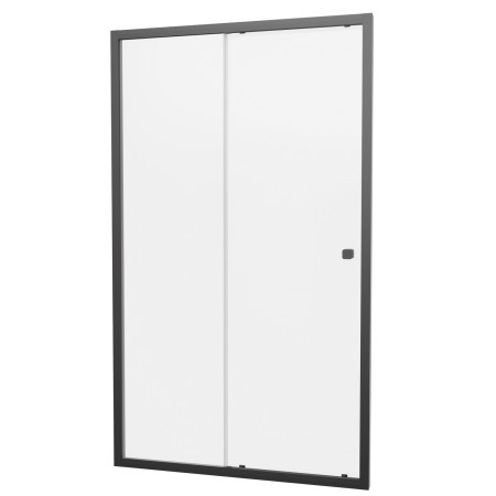 Britton Hoxton 6 Matt Black 1200mm Sliding Shower Door