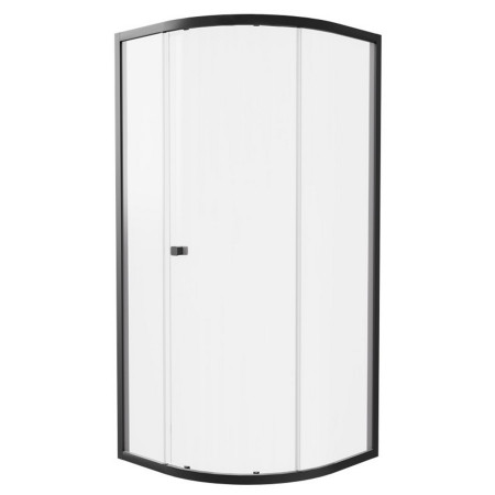 Britton Hoxton 6 Matt Black 800mm Quadrant Shower Enclosure