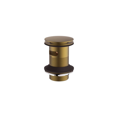 HOX.010BB Britton Hoxton Slotted Basin Waste Brushed Brass