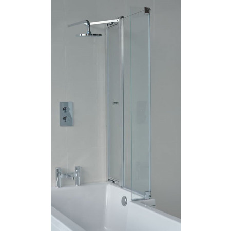 BS8R Britton Right Hand 820mm x 1450mm EcoSquare Bath Screen with Access Panel