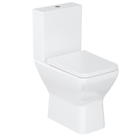 Britton Shoreditch Squared Rimless Close Coupled WC Pan and Cistern
