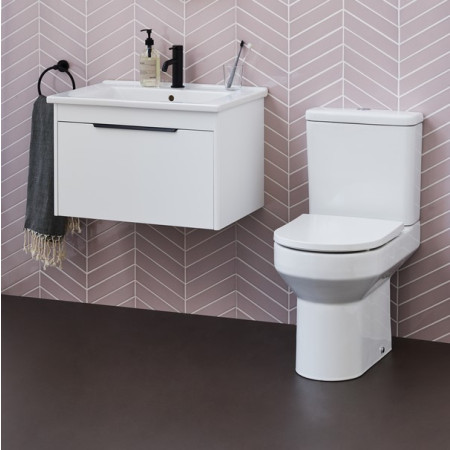 SHR.048/SHR.049 Britton Shoreditch Squared Rimless Close Coupled WC Pan and Cistern (2)