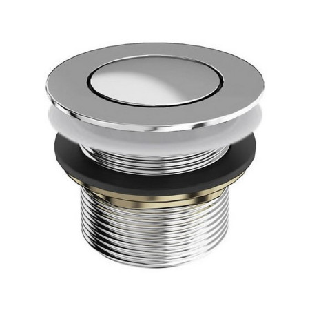 Britton Unslotted Chrome Click Clack Bath Waste