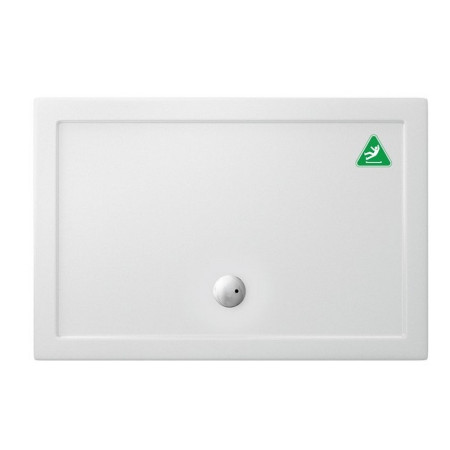 Z1175A Britton Zamori 1200 x 800mm Rectangle Anti-Slip Shower Tray with Central Waste Position