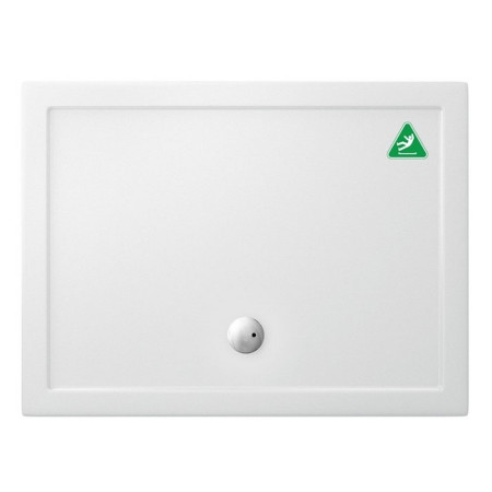 Z1176A Britton Zamori 1200 x 900mm Rectangle Anti-Slip Shower Tray with Central Waste Position